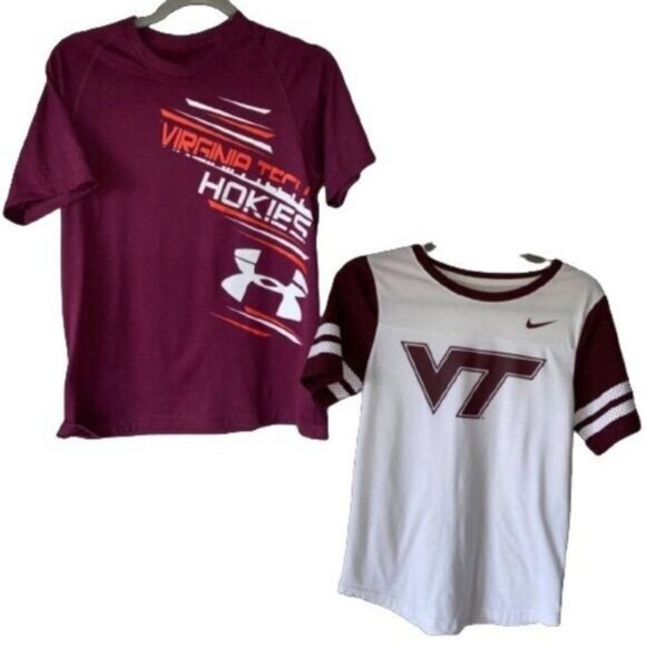 NCAA Virginia Tech Short Sleeve Raglan Tee Shirt‎ Gameday T-Shirt Small - Picture 1 of 7